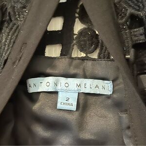 Antonio melani Ada eyelet lace button front Aline midi dress